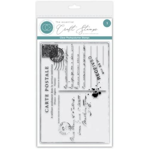 Craft Consortium The Collector A6 Clear Photopolymer Stamp Set Old Postcard (CCESTMP017)