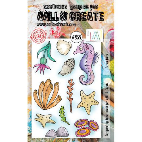 Aall and Create A6 Clear Stamp Set - Ocean Floor #859