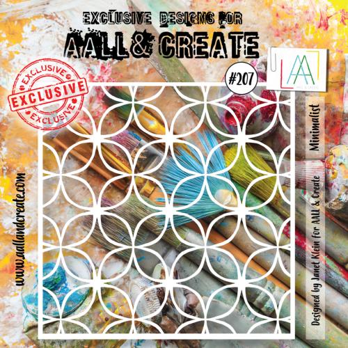 Aall and Create Stencil 6x6 Inch Minimalist (AALL-PC-207)