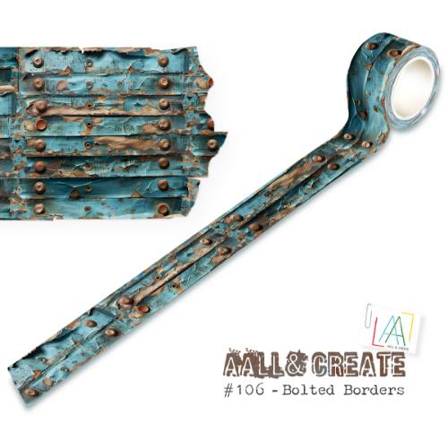 Aall and Create Washi Tape - Bolted Borders (AALL-MT-106)