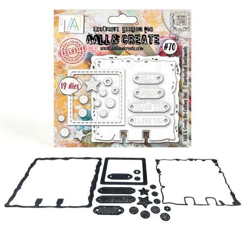 Aall & Create - Die-Cutting Die Set - Starbolted Sentiments (AALL-DI-070)