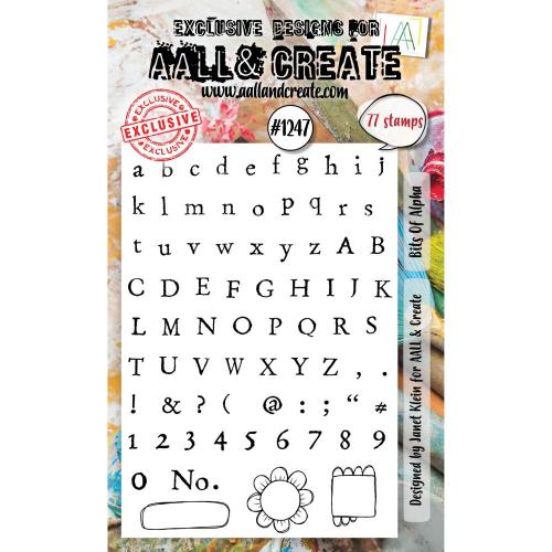 Aall & Create - A6 Stamp Set - Bits Of Alpha (AALL-TP-1247)