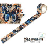 Aall & Create - 25mm x 10m Washi Tape - Coral Wings (AALL-MT-117)