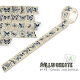 Aall & Create - 25mm x 10m Washi Tape - Cobalt Swallowtail (AALL-MT-118)