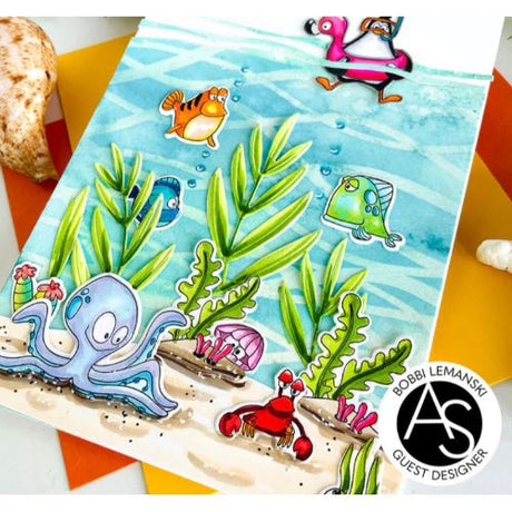 Alex Syberia Designs - Seaside Swirls Stencil