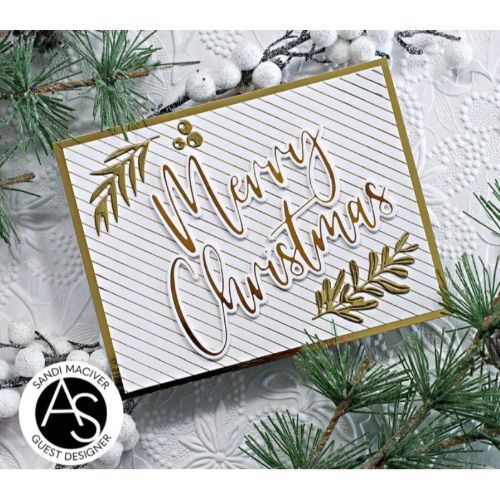 Alex Syberia Designs - Large Merry Christmas Hot Foil