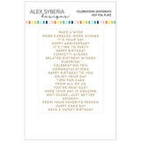 Alex Syberia Designs - Celebrations Sentiments Hot Foil Plate