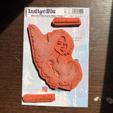IndigoBlu Sparkle A6 Red Rubber Stamp (IND1562)