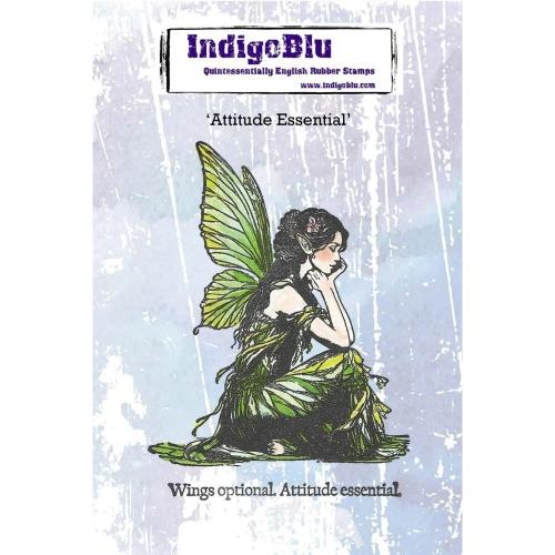 IndigoBlu Attitude Essential A6 Red Rubber Stamp (IND1563)