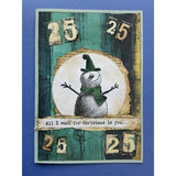 IndigoBlu Cheery Snowman A6 Red Rubber Stamp (IND1576)