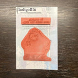 IndigoBlu Cheery Santa A6 Red Rubber Stamp (IND1577)