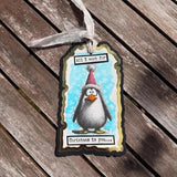 IndigoBlu Cheery Penguin A6 Red Rubber Stamp (IND1579)