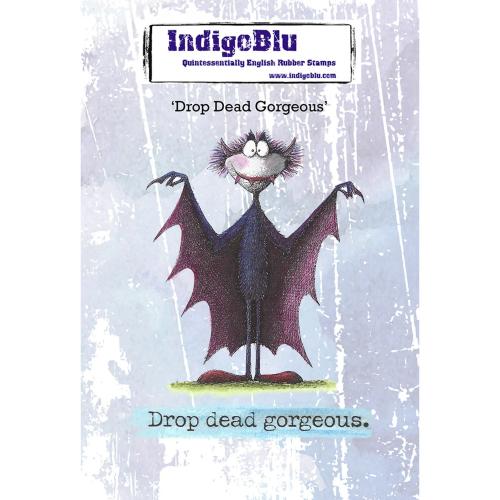IndigoBlu Drop Dead Gorgeous A6 Red Rubber Stamp (IND1589)