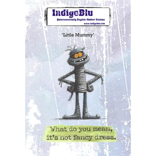 IndigoBlu Little Mummy A6 Red Rubber Stamp (IND1591)