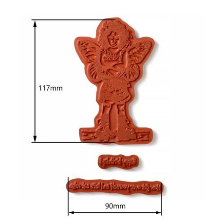 Katy Sue Designs Andy Skinner Pre Cut Rubber Stamp Princess Attitude (07-0077-AS)