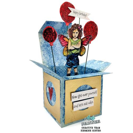 Katy Sue Designs Andy Skinner Pre Cut Rubber Stamp Princess Attitude (07-0077-AS)