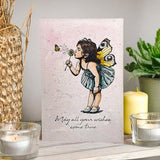 Katy Sue Designs Andy Skinner Pre Cut Rubber Stamp Make a Wish (07-0080-AS)