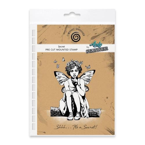 Katy Sue Designs Andy Skinner Pre Cut Rubber Stamp Secret (07-0081-AS)