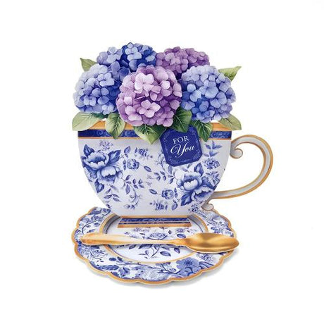 Katy Sue Designs Teacup Bouquet Card Making Kit (17-10101TEA) - Postage as per Actual