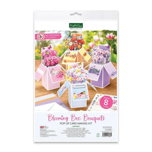 Katy Sue Designs Blooming Box Bouquets Pop Up Card Making Kit (17-10110BBB) - Postage as per Actual