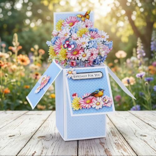 Katy Sue Designs Blooming Box Bouquets Pop Up Card Making Kit (17-10110BBB) - Postage as per Actual
