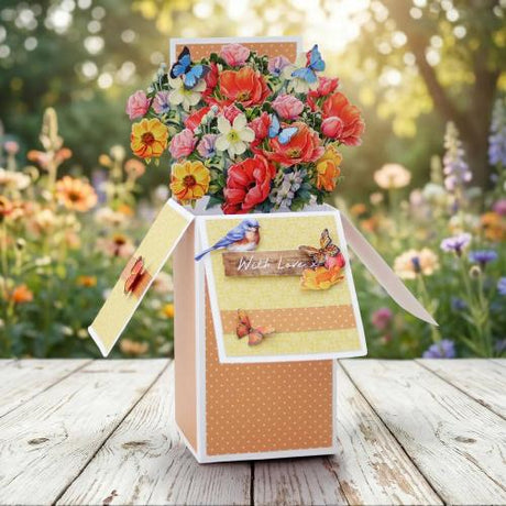 Katy Sue Designs Blooming Box Bouquets Pop Up Card Making Kit (17-10110BBB) - Postage as per Actual