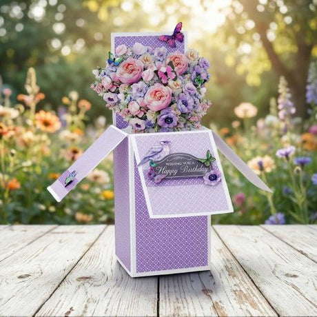 Katy Sue Designs Blooming Box Bouquets Pop Up Card Making Kit (17-10110BBB) - Postage as per Actual