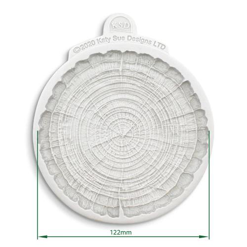Katy Sue Designs Cosmic Shimmer Silicone Mould Medium Log Slice (DM0056-CS)
