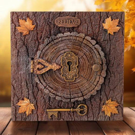 Katy Sue Designs Cosmic Shimmer Silicone Mould Medium Log Slice (DM0056-CS)