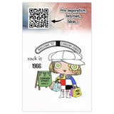 Aall and Create Postcards from London A7 Stamp Set Carnaby Street (AALL-TP-1324)