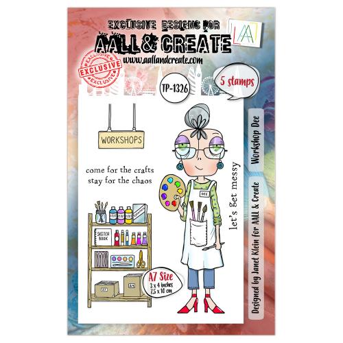 Aall and Create Postcards from London A7 Stamp Set Workshop Dee (AALL-TP-1326)