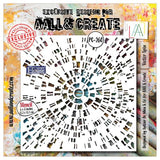 Aall and Create Energy in Orbit 6x6 Inch Stencil Vector Spin (AALL-PC-260)