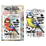 Aall and Create Hearted Nature A7 Stamp Sets Hearted Tit by Autour De Mwa & Co (AALL-TP-1351)