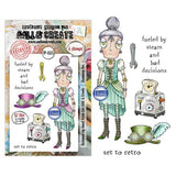 Aall and Create Steam & Wonder A7 Stamp Sets Steaming Dee by Janet Klein (AALL-TP-1375)