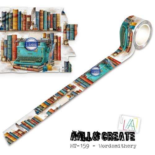 Aall and Create Story Ahead 25mm 10m Washi Tape Wordsmithery by Autour De Mwa & Co (AALL-MT-159)