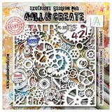 Aall and Create Steamheart Field 6x6 Inch Stencil Steamheart by Autour De Mwa & Co (AALL-PC-270)