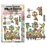 Aall and Create Pun & Paws A6 Stamp Set Sir Chirps-a-Lot (AALL-TP-1414)
