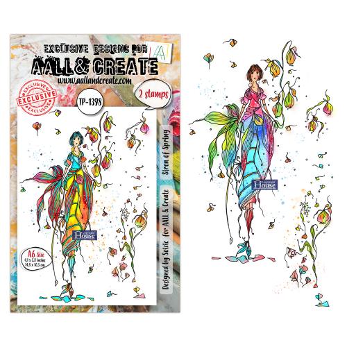 Aall and Create Whispers of Form A6 Stamp Set Siren of Spring (AALL-TP-1398)