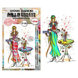 Aall and Create Whispers of Form A6 Stamp Set Art of Bouquet (AALL-TP-1401)