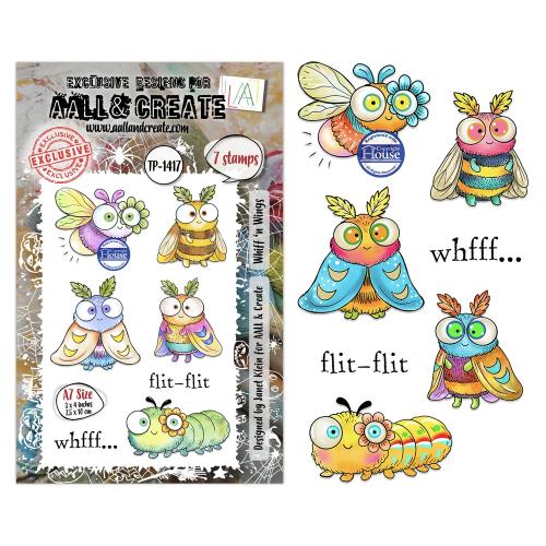 Aall and Create Costume Chronicles A7 Stamp Sets Whiff ‘n Wings by Janet Klein (AALL-TP-1417)