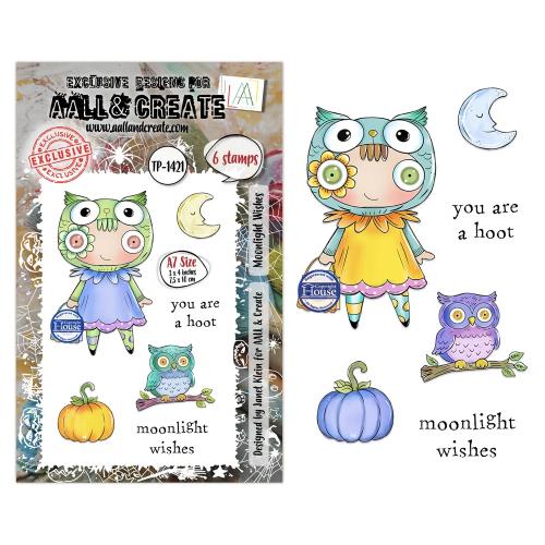 Aall and Create Costume Chronicles A7 Stamp Sets Moonlight Wishes by Janet Klein (AALL-TP-1421)