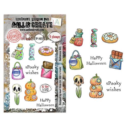Aall and Create Costume Chronicles A7 Stamp Sets Halloween Bits by Janet Klein (AALL-TP-1422)