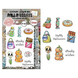 Aall and Create Costume Chronicles A7 Stamp Sets Halloween Bits by Janet Klein (AALL-TP-1422)