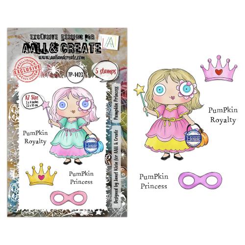 Aall and Create Costume Chronicles A7 Stamp Sets Pumpkin Princess by Janet Klein (AALL-TP-1423)