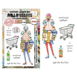 Aall and Create Dee Infiltered A7 Stamp Sets Dee Shops by Janet Klein (AALL-TP-1434)