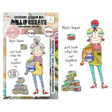 Aall and Create Dee Infiltered A7 Stamp Sets Purr-plexed Dee by Janet Klein (AALL-TP-1438)