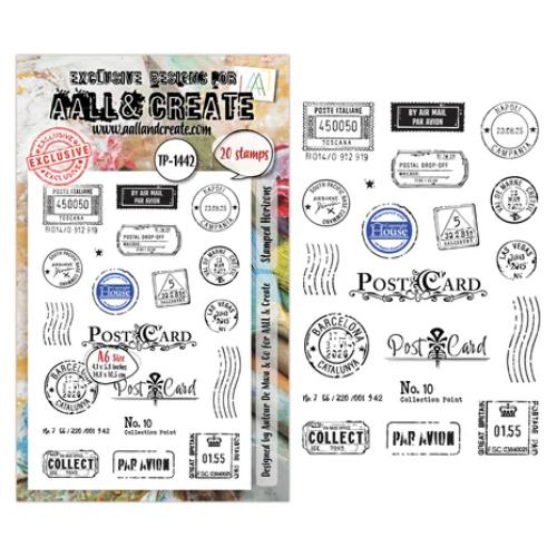 Aall and Create Dispatch Transit A6 Stamp Sets Stamped Horizons by Autour De Mwa & Co (AALL-TP-1442)