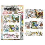 Aall and Create Dispatch Transit A7 Stamp Sets Fragments in Transit by Autour De Mwa & Co (AALL-TP-1446)