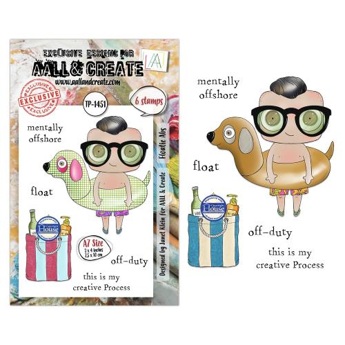 Aall and Create Dee Infiltered A7 Stamp Sets Floatie Abs by Janet Klein (AALL-TP-1451)