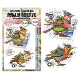 Aall and Create Gearlight Core A6 Stamp Sets Gearfeather by Autour De Mwa & Co (AALL-TP-1452)